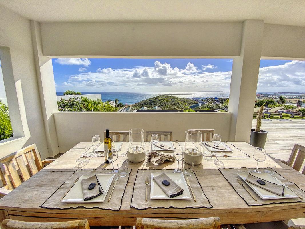 Location Villa Cul de Sac Saint Martin-table a manger-5